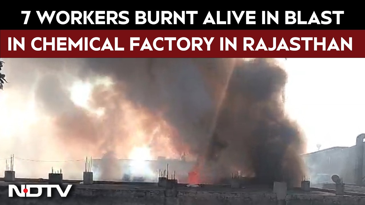 Rajasthan Blast News | 7 Workers Burnt Alive In Massive Factory Fire In Rajasthan's Bhiwadi