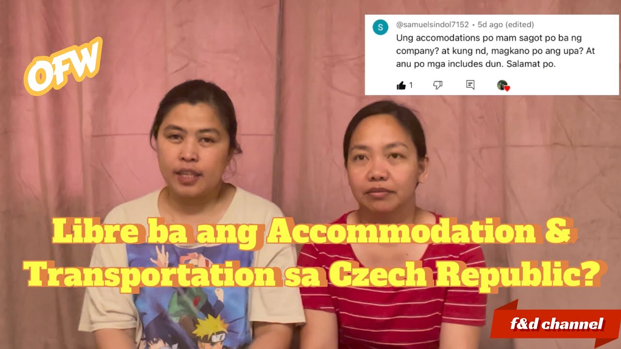 Libre ba ang Accommodation & Transportation sa Czech Republic?/ OFW / floe and diane channel