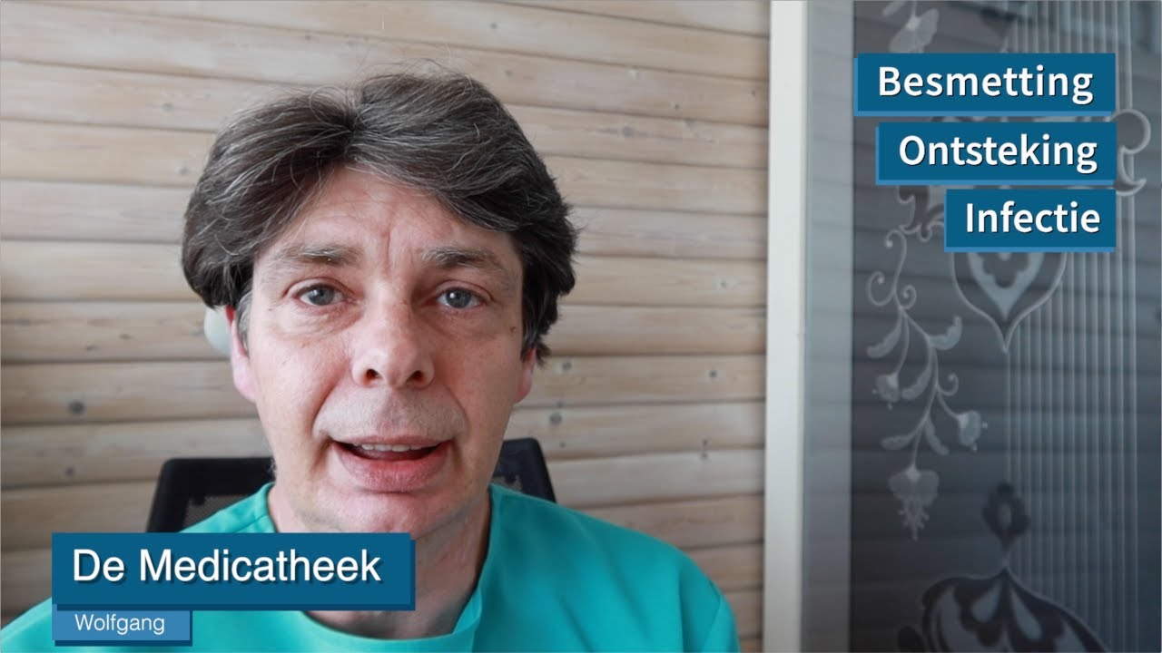 Wat is het verband tussen een besmetting, een ontsteking en een infectie?