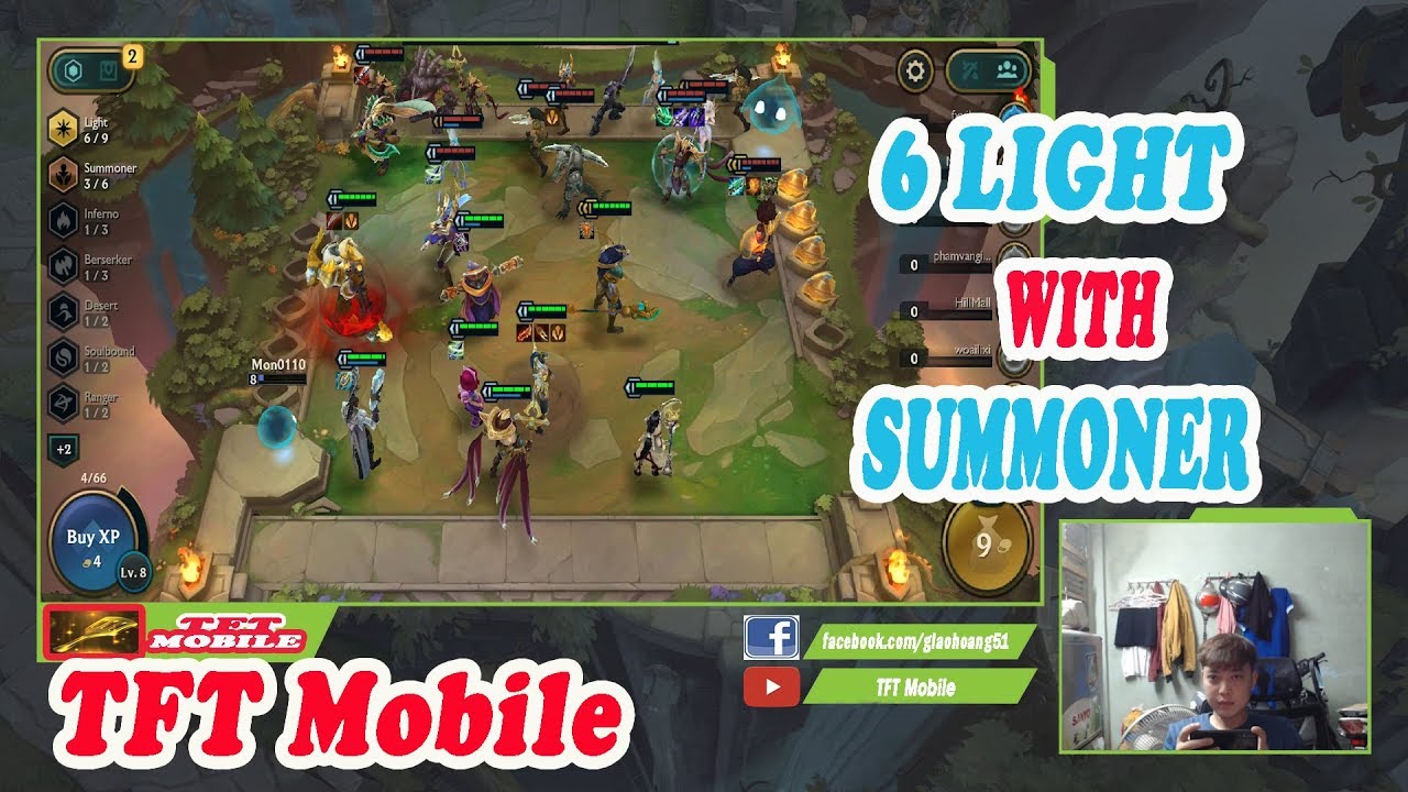 [ TFT Mobile ] TOP 2 WITH 6 LIGHT AND 3 SUMMONER