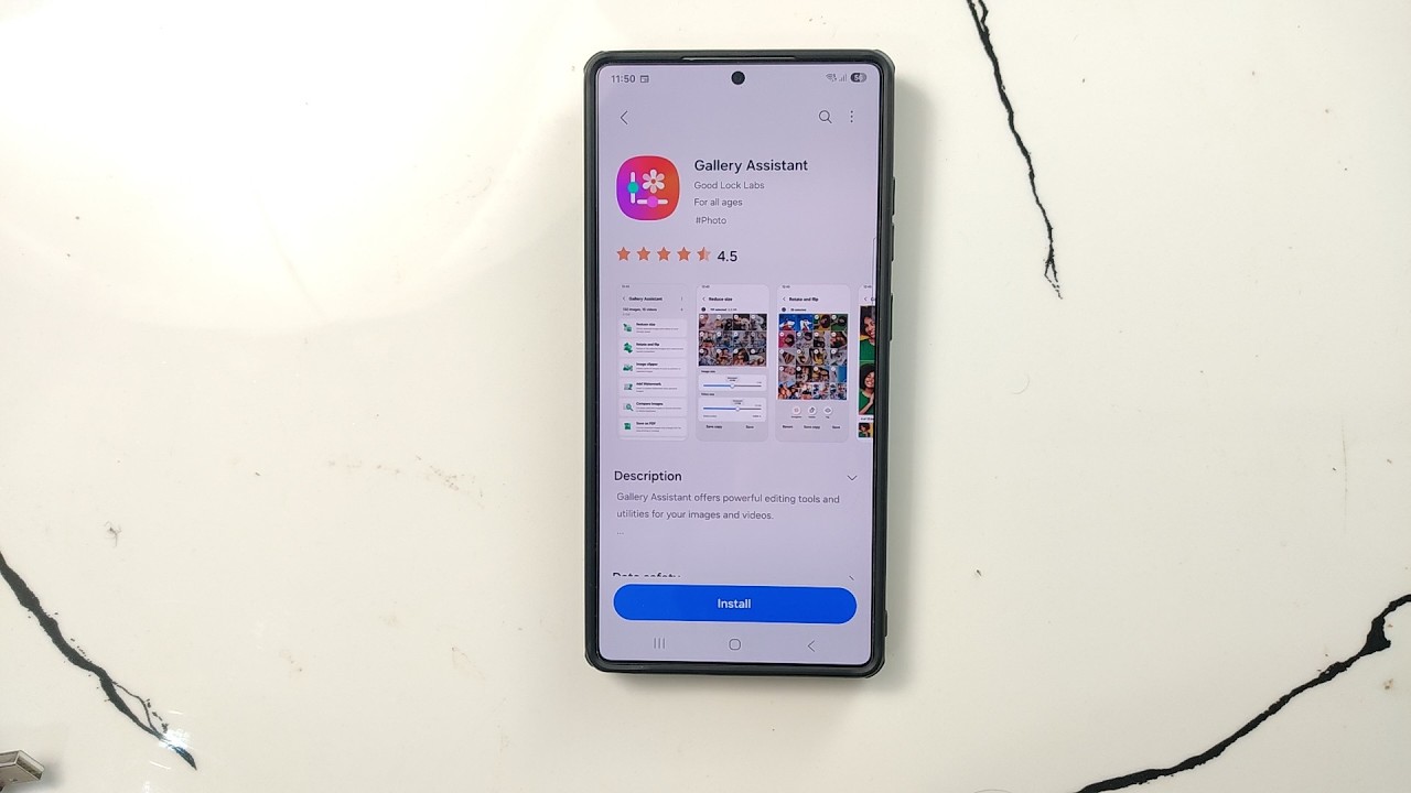 How to download gallery assistant application from galaxy store