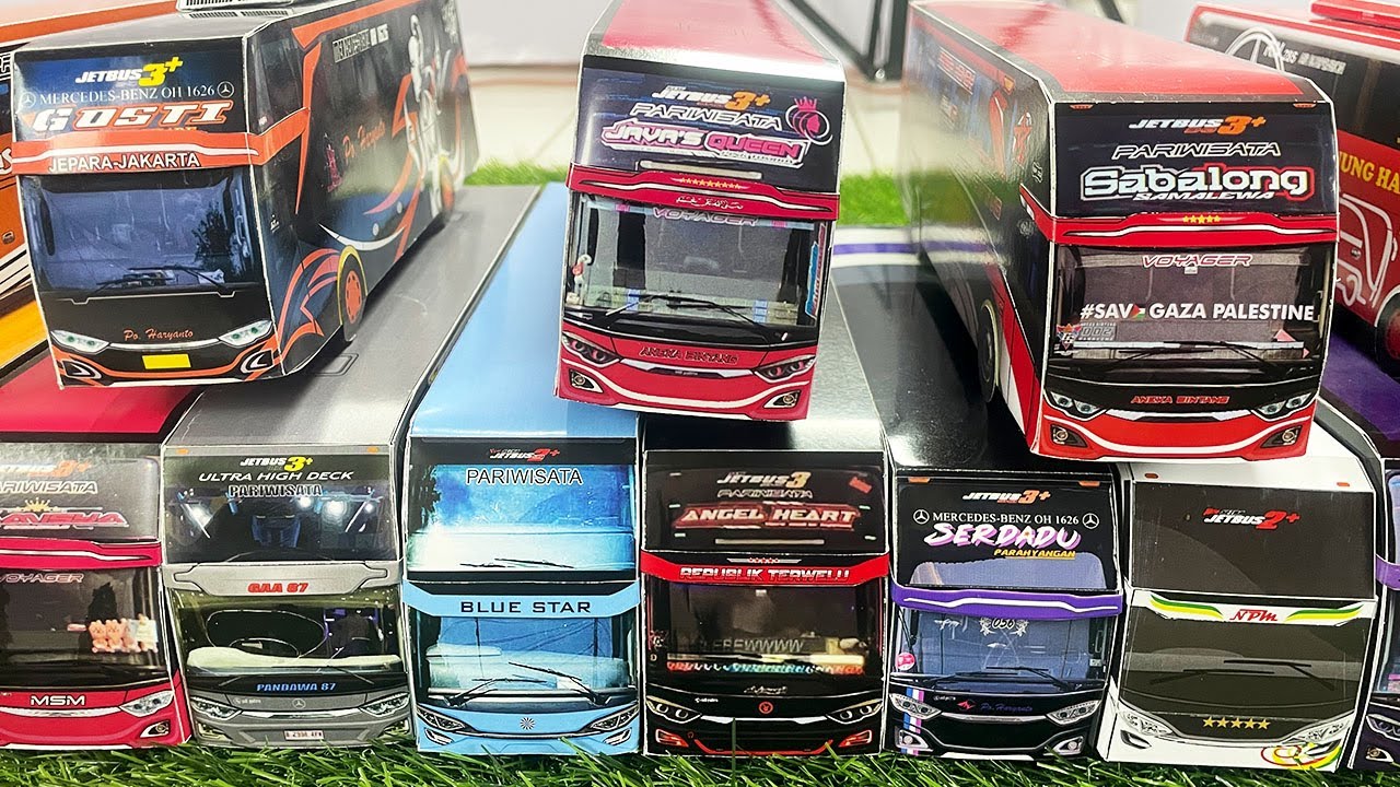Bus Telolet, Bus Aneka Bintang Javas Queen, Bus Al Fayed Angel Heart, Bus Pandawa 87, 076