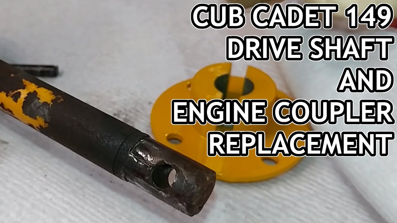 Замена приводного вала и муфты двигателя Cub Cadet 149