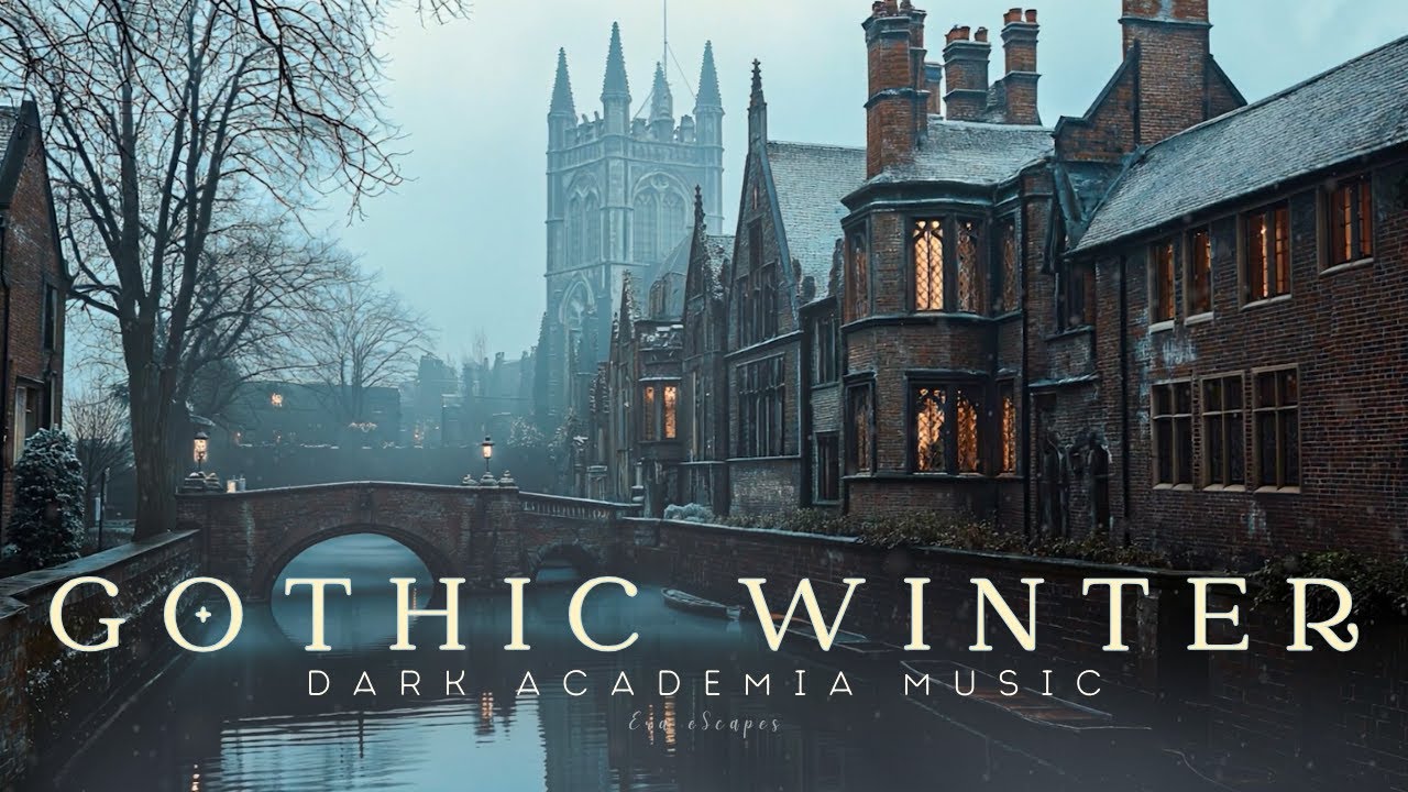 Gothic Winter City | Dark Academia Piano Music for Study, Reading & Reflection