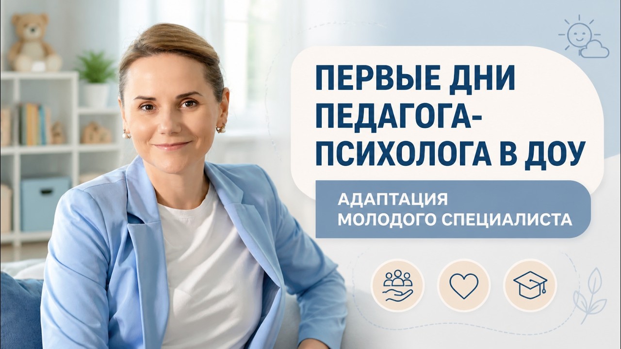 Первые дни педагога-психолога в ДОУ: адаптация молодого специалиста #педагогика