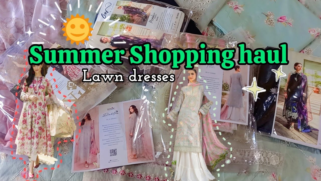 Unboxing iznik summer lawn 2024 with honest review/Summer dresses shopping haul 🛍