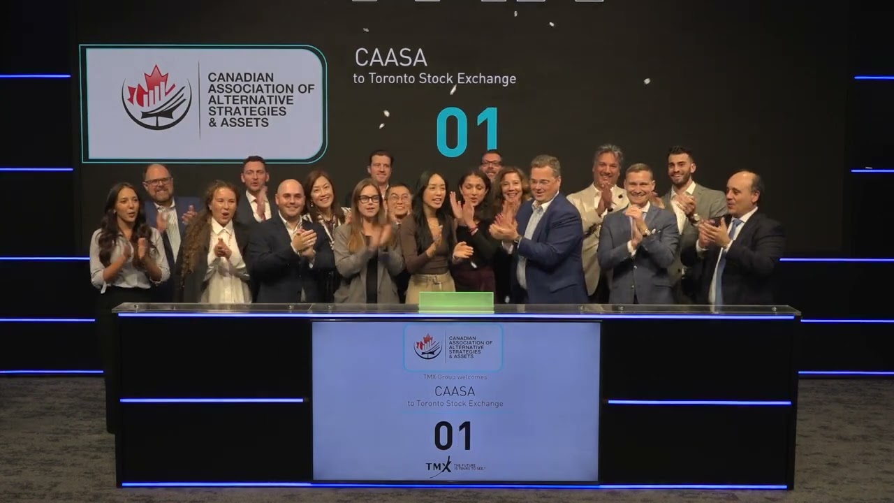 The Canadian Association of Alternative Strategies & Assets Closes the Market Thursday, Sept 14 2023