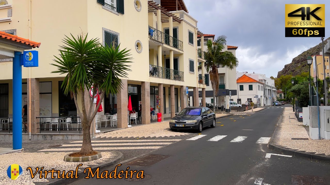 MADEIRA - Walk in the Machico 💢4K 60fps 🌈HDR 🎧Live Sounds #virtualmadeira