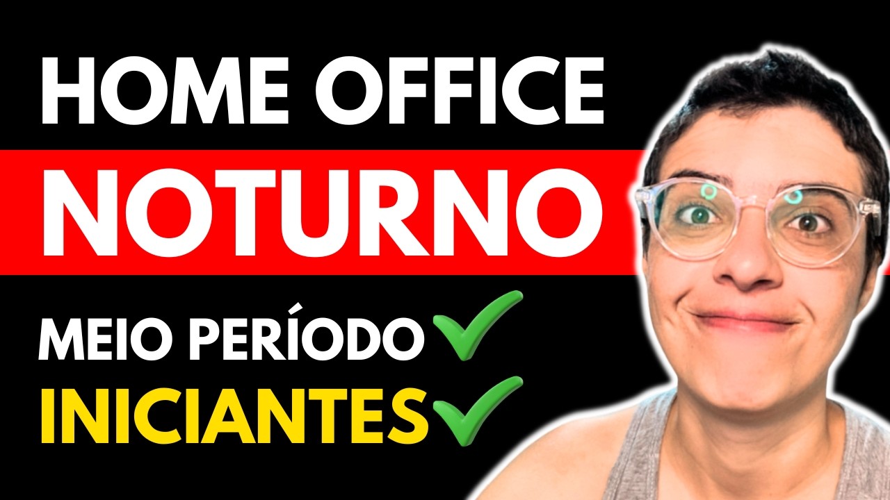 Trabalho Home Office Meio Período (Aceita Iniciantes)