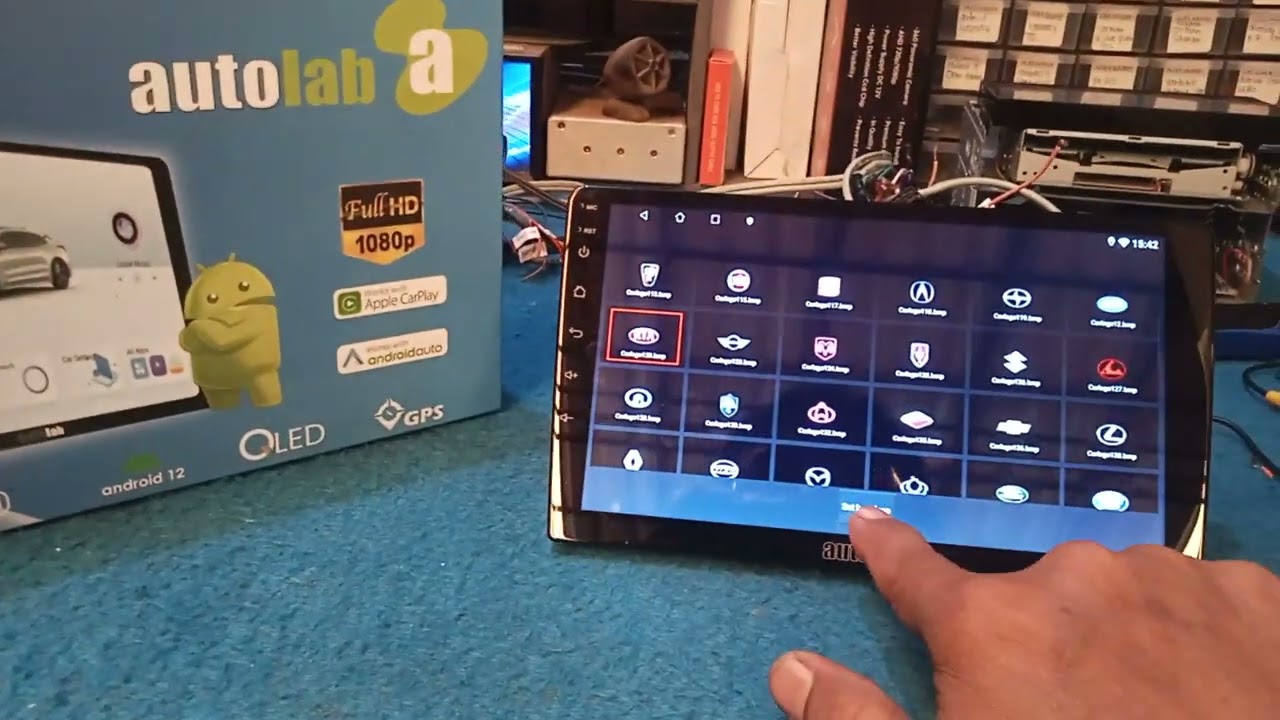 setting calibrasi touchscreen logo hapus acount di head unit aut lab tipe Huriccane