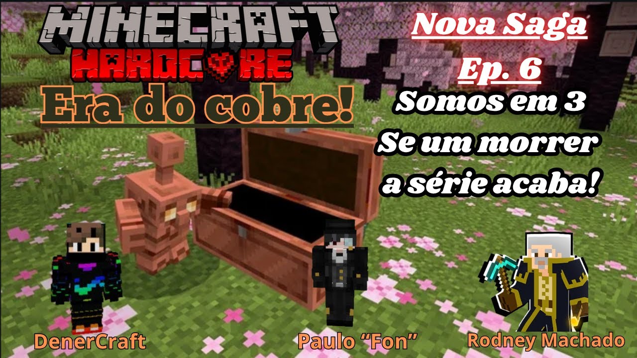🔴NOVA SAGA MINECRAFT HARDCORE EM EQUIPE 