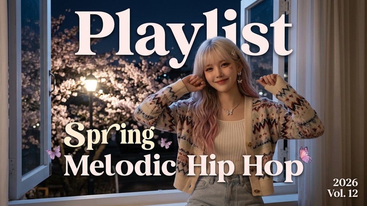 Playlist 🦋 떨어지는 꽃잎 사이로 흐르는 새벽 감성...🌙 | 감성 힙합 (Melodic Hip Hop)