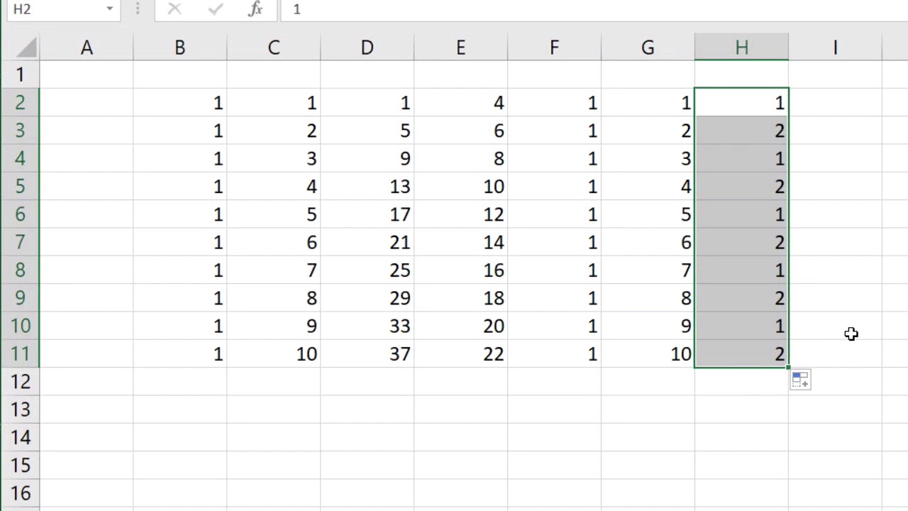 Cellen automatisch vullen met de vulgreep in Excel