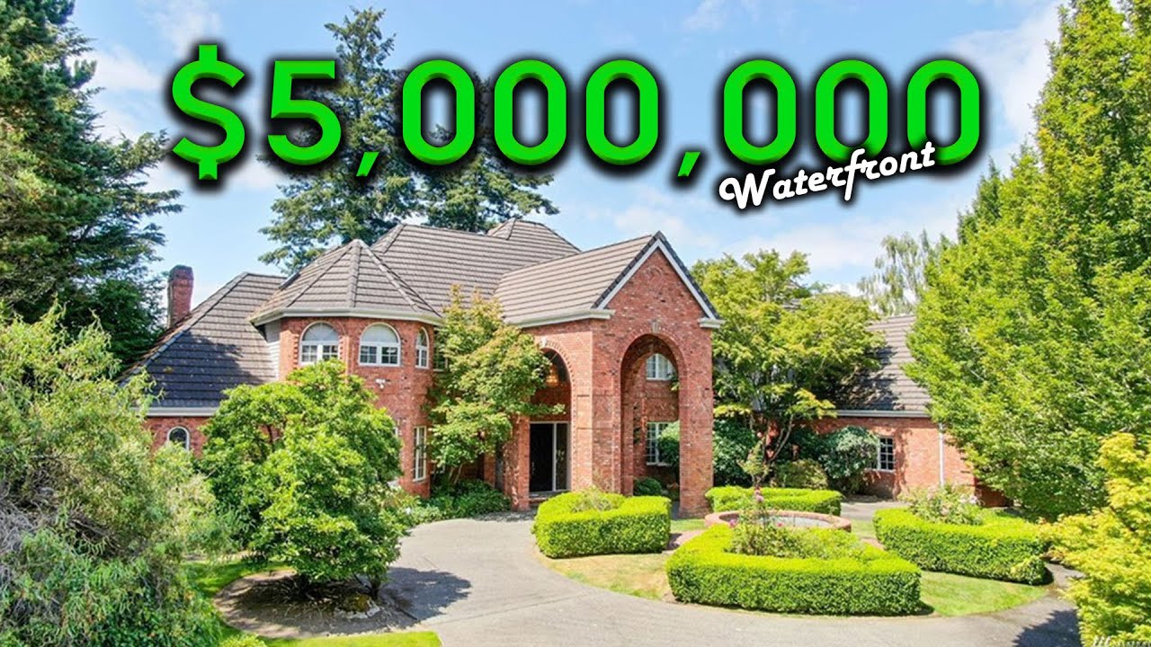What a $5,000,000 WATERFRONT MANSION Looks Like in Seattle