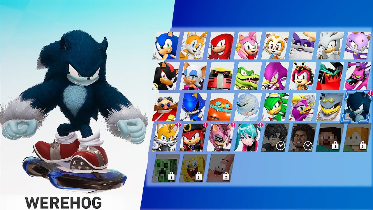 Sonic Racing: CrossWorlds - How to get Sonic the Werehog + Gameplay [4K]