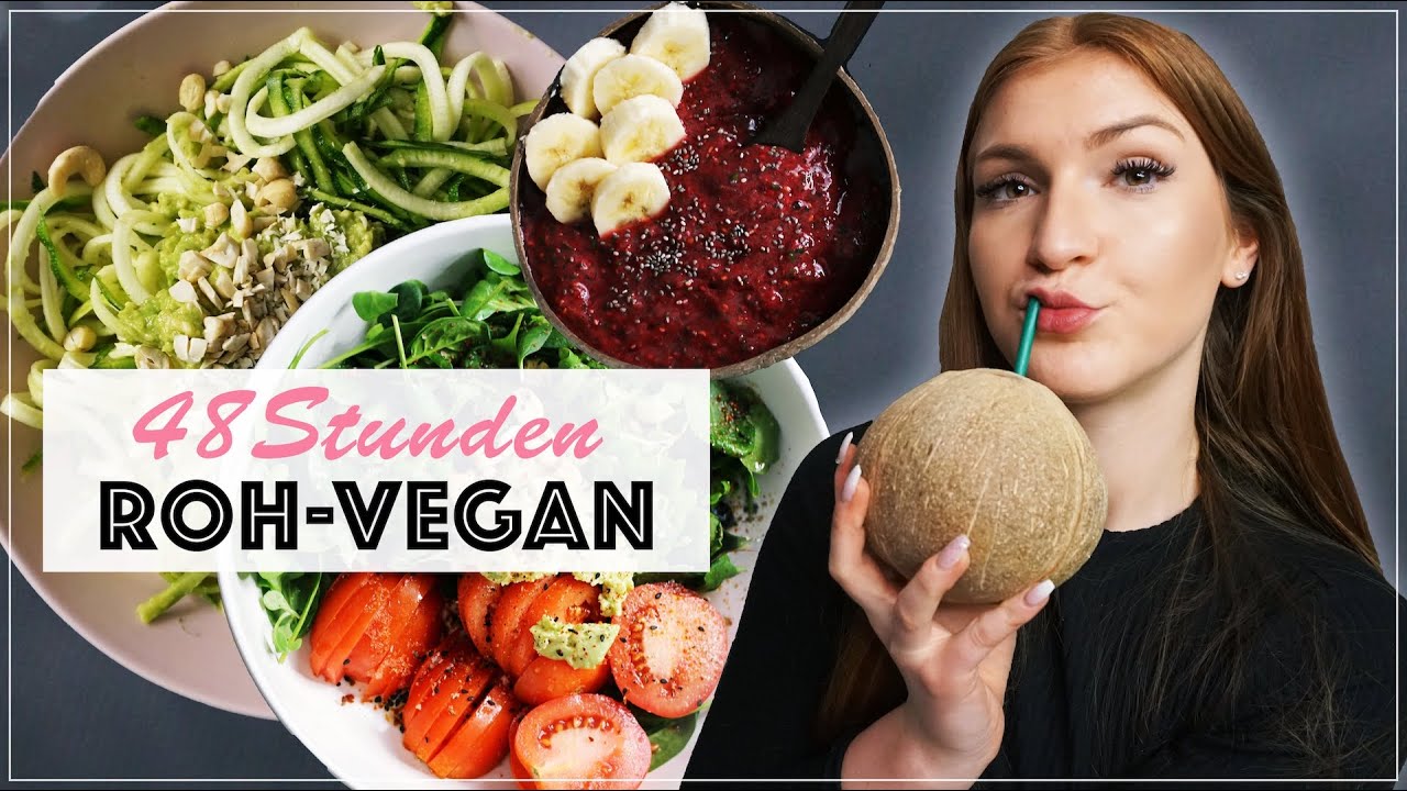 Ich esse 48 h ROH VEGAN 🌱Zu wenig Protein? | MrsSuperSophia