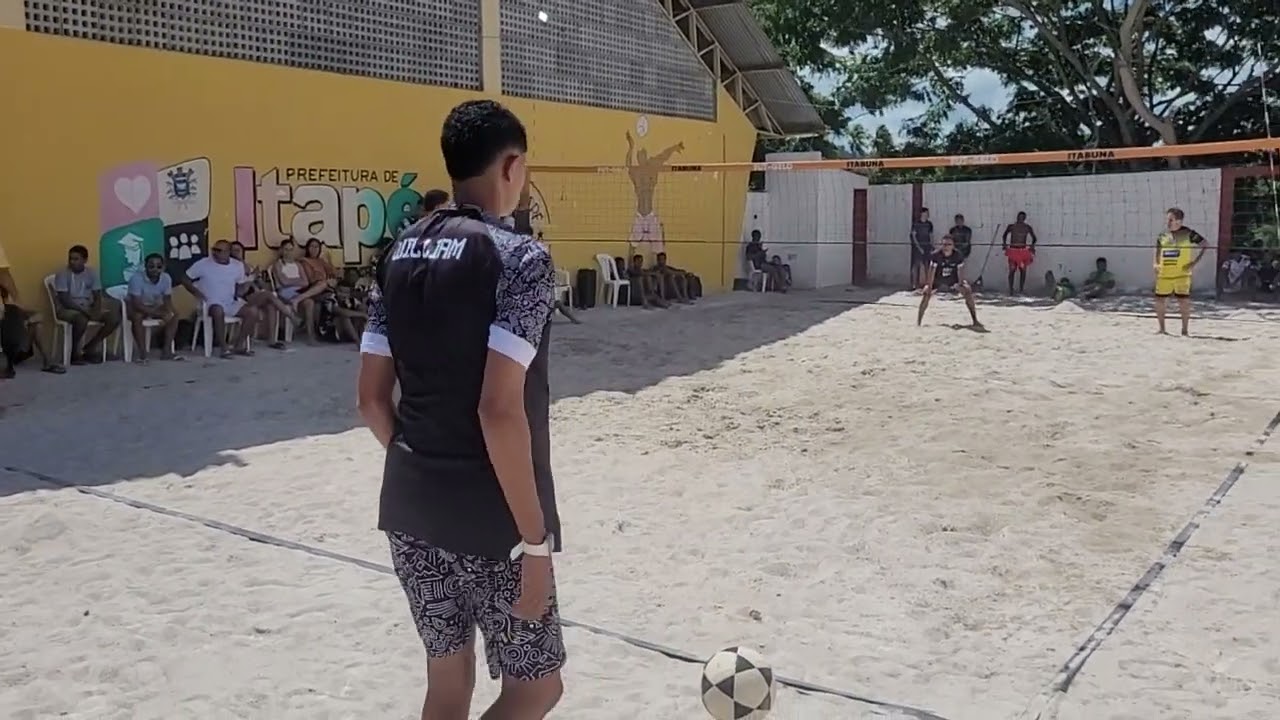 2° Jogo Do 1° Torneio De FutVolei Da Arena Itapé Em Itapé: SERGINHO/GLAUCO 15 X 8 LIBORIO/ROMÁRIO.