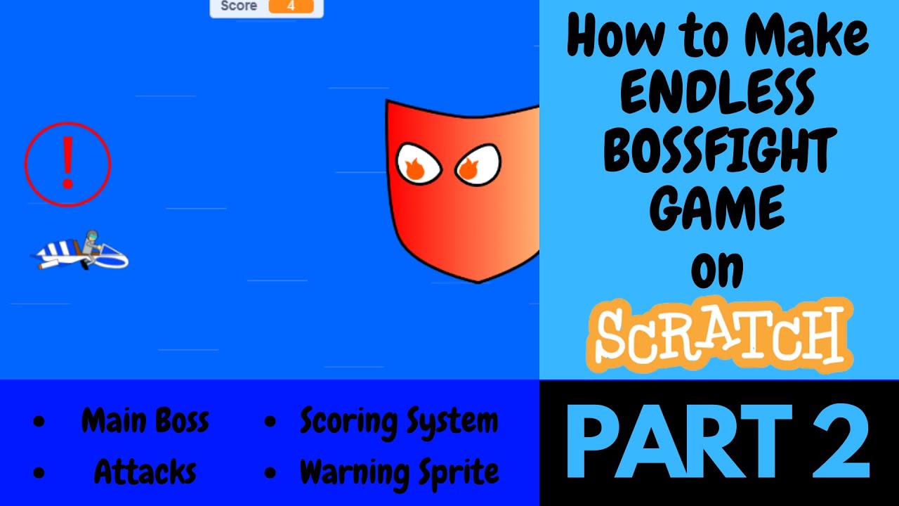 How to Make Endless Bossfight Game on Scratch (Part 2)