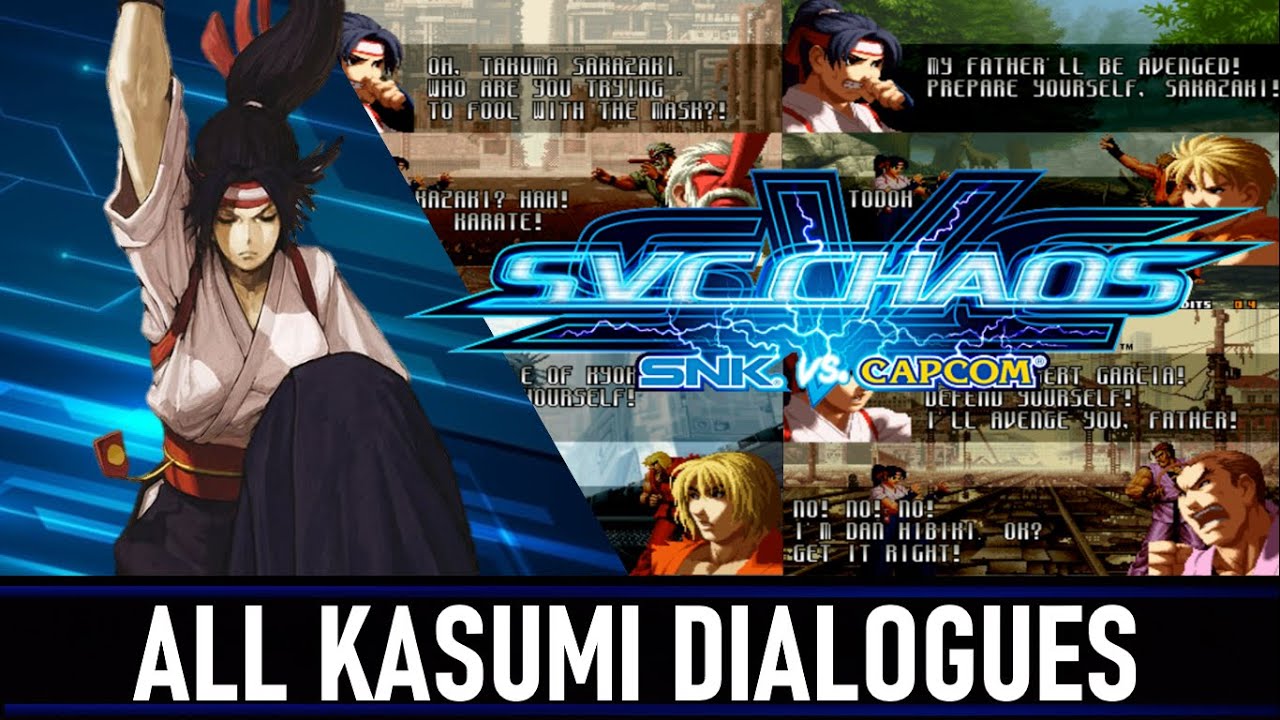 SVC Chaos: SNK VS Capcom - All Kasumi Todoh Dialogues