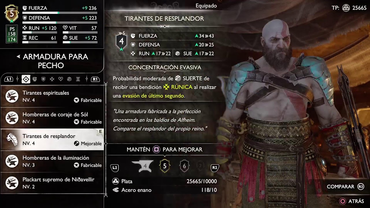 En busca del platino God of war Ragnarök PS5