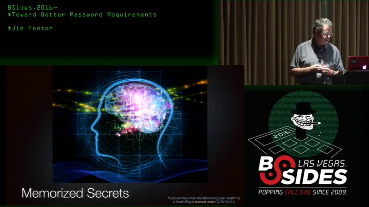 Toward Better Password Requirements - Jim Fenton