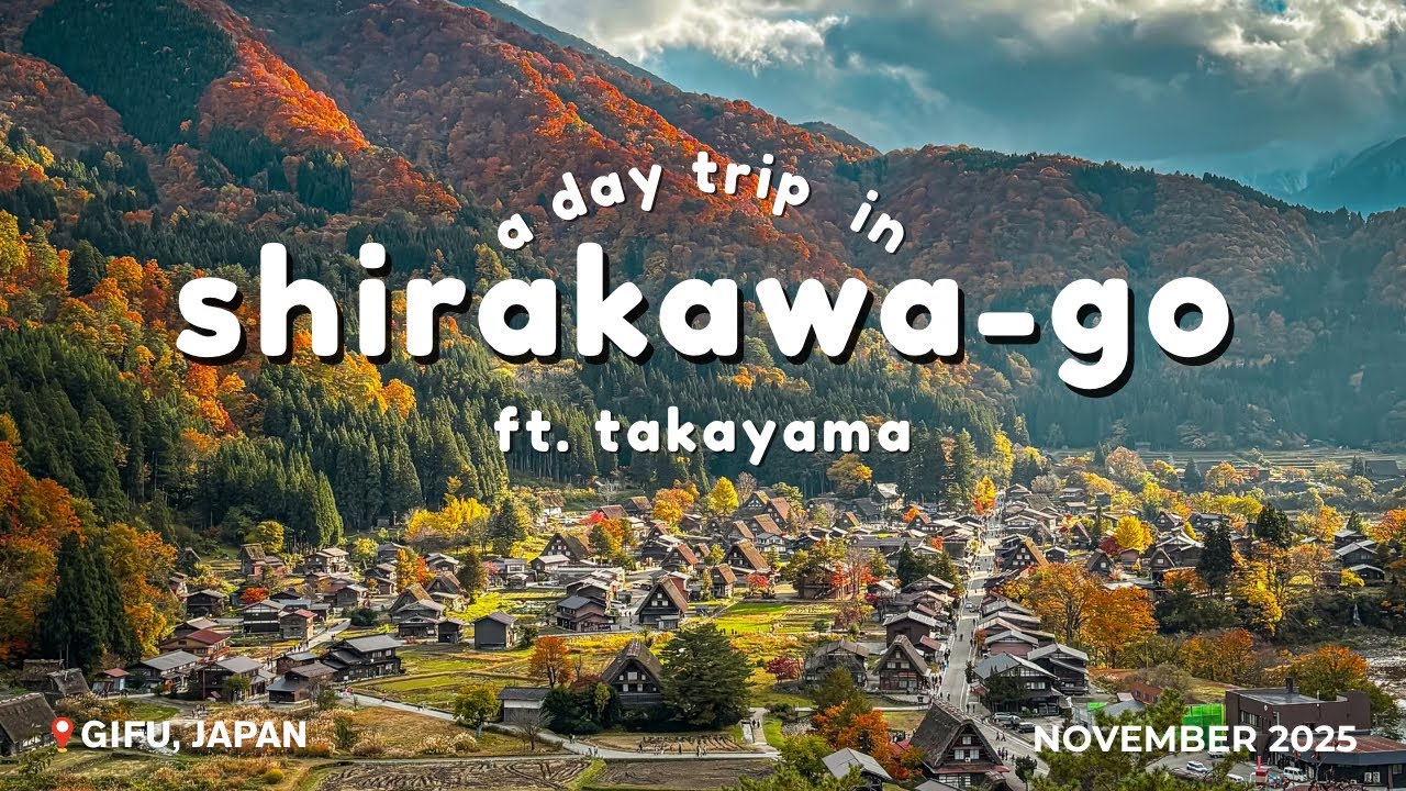 Shirakawa-go & Takayama 🍁 | Peaceful Autumn Day Trip | Japan Travel Vlog