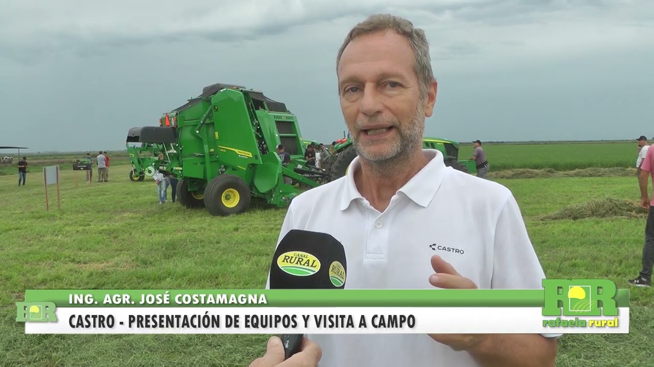 Castro concesionario John Deere realizó una jornada a campo y mostró equipos en San Carlos