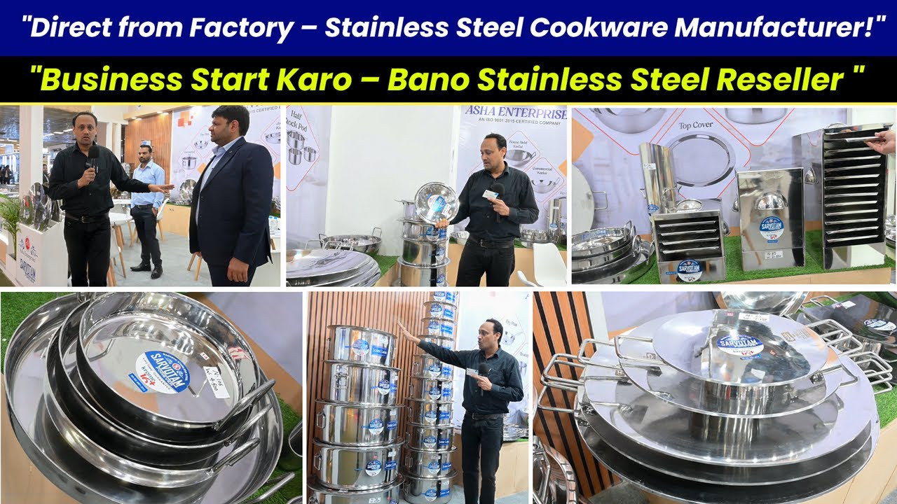 Stainless Steel Cookware Manufacturer | Factory Rate Pe Bulk Order Karein | 