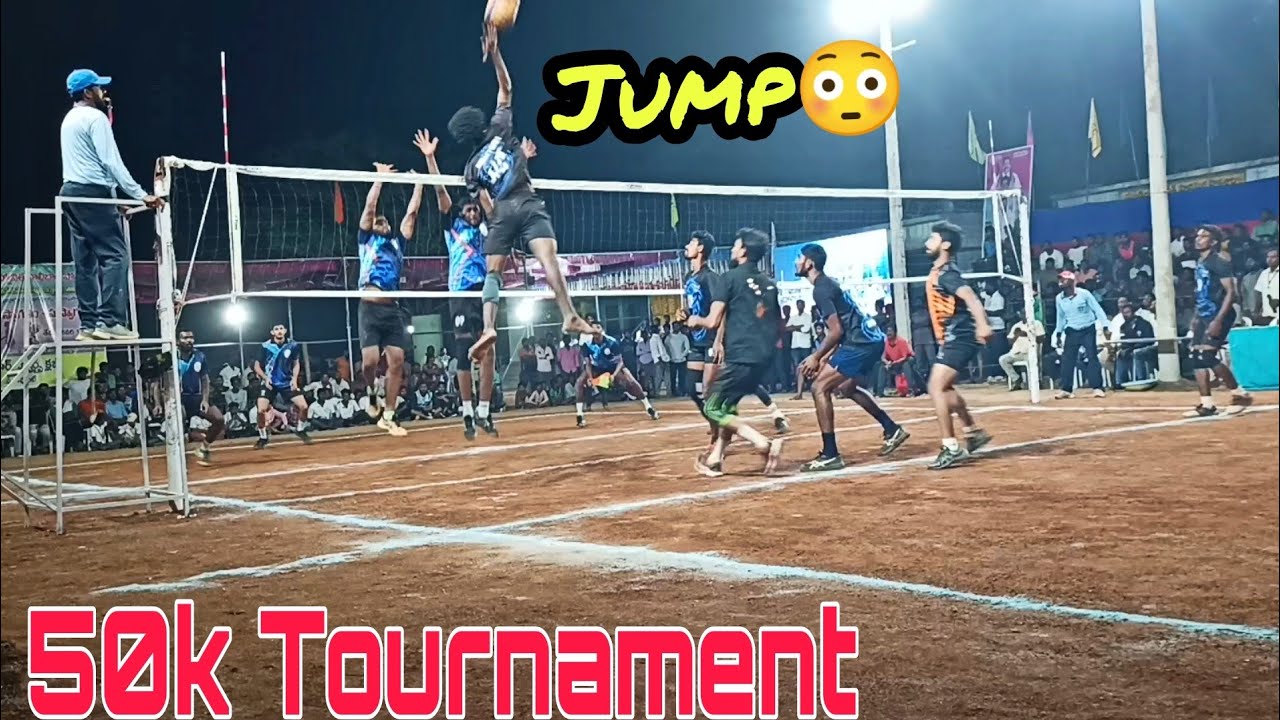 Jagityal Hospital Gani Team 🆚 manchiryala sami final Volleyball1st set Match 50k Tournament VVRoapet