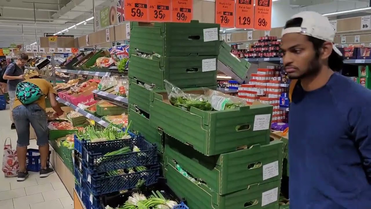 Grocery Store in Luton Mall Town Centre United Kingdom.