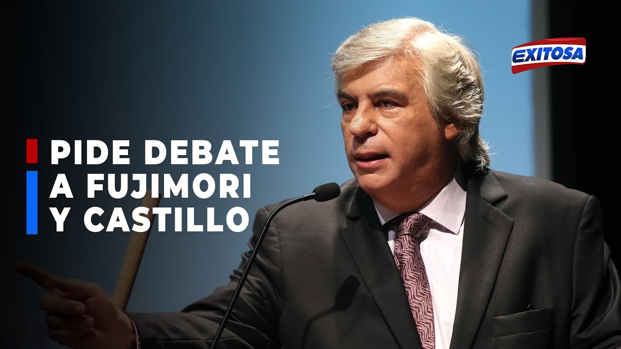 🔴🔵Fernando Olivera pide debate a Fujimori y Castillo: “A ver si tienen el valor de debatir conmigo”