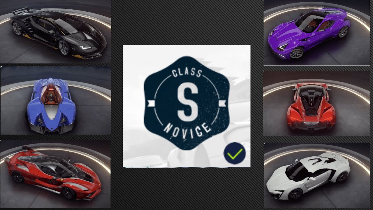 ASPHALT 9 LEGENDS CAREER S CLASS -  NOVICE