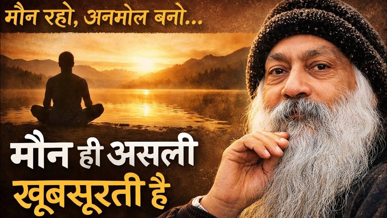 Osho ll मौन रहो ,जितना चुप रहोगे उतना अनमोल बनोगे.ll