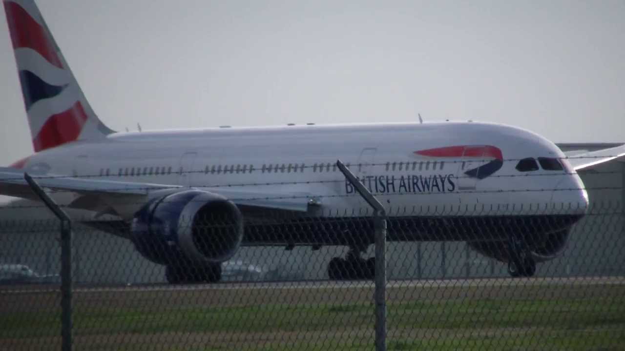 British Airways Boeing 787 First Landing At Austin Bergstrom International Airport.