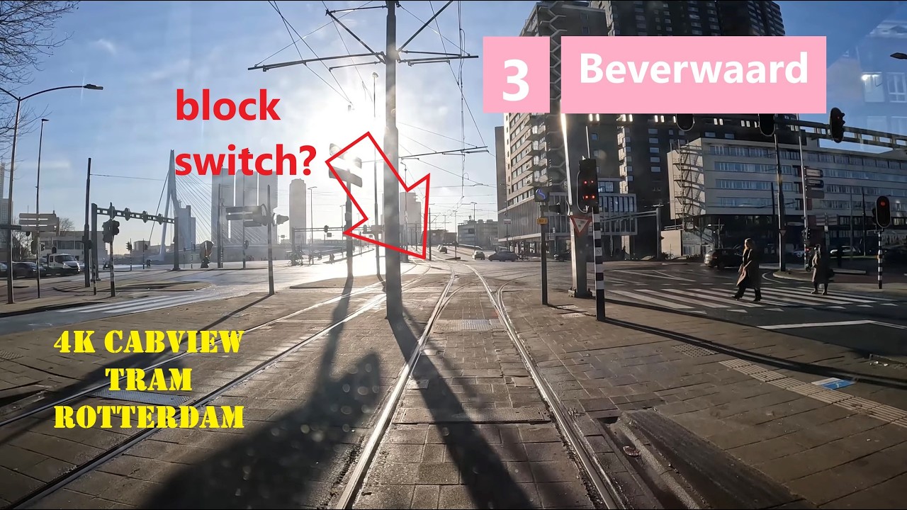 What is a Blokwissel? | Tram Rotterdam| RET Line 3 | 4K Cabview