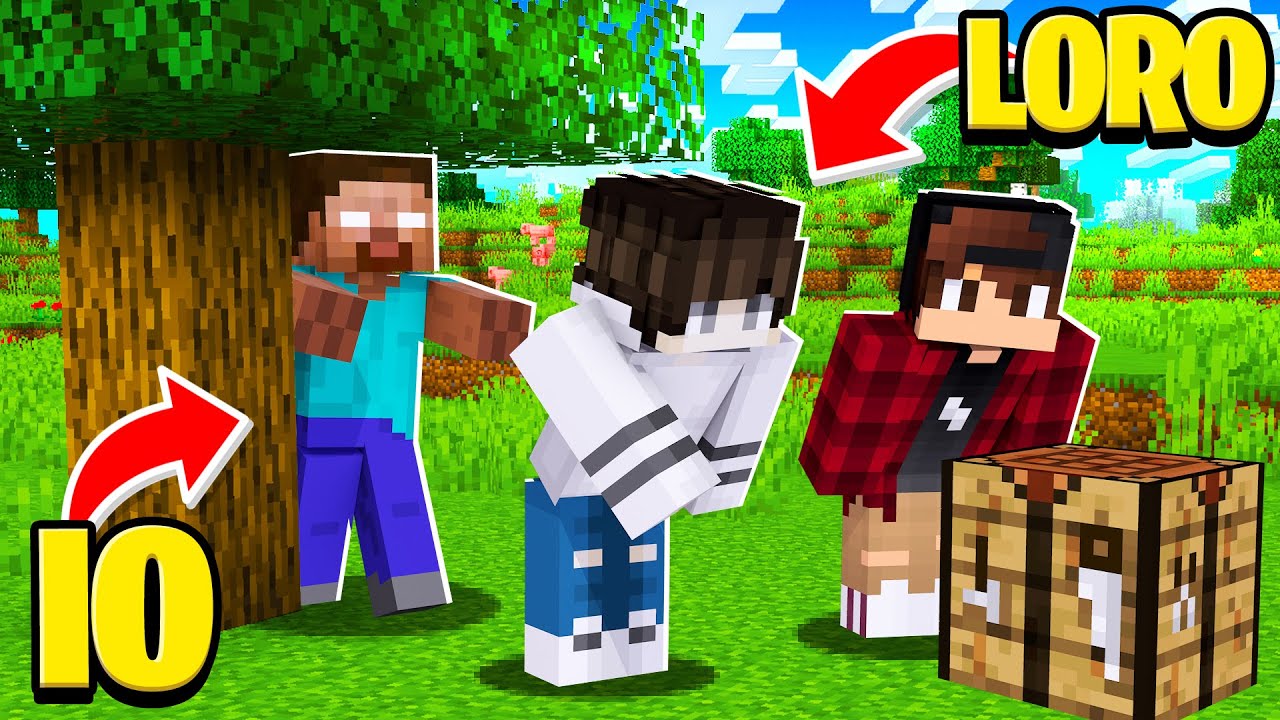SPAVENTO I MIEI AMICI PER FARMI DARE I DIAMANTI!! SCHERZO su Minecraft VANILLA!!