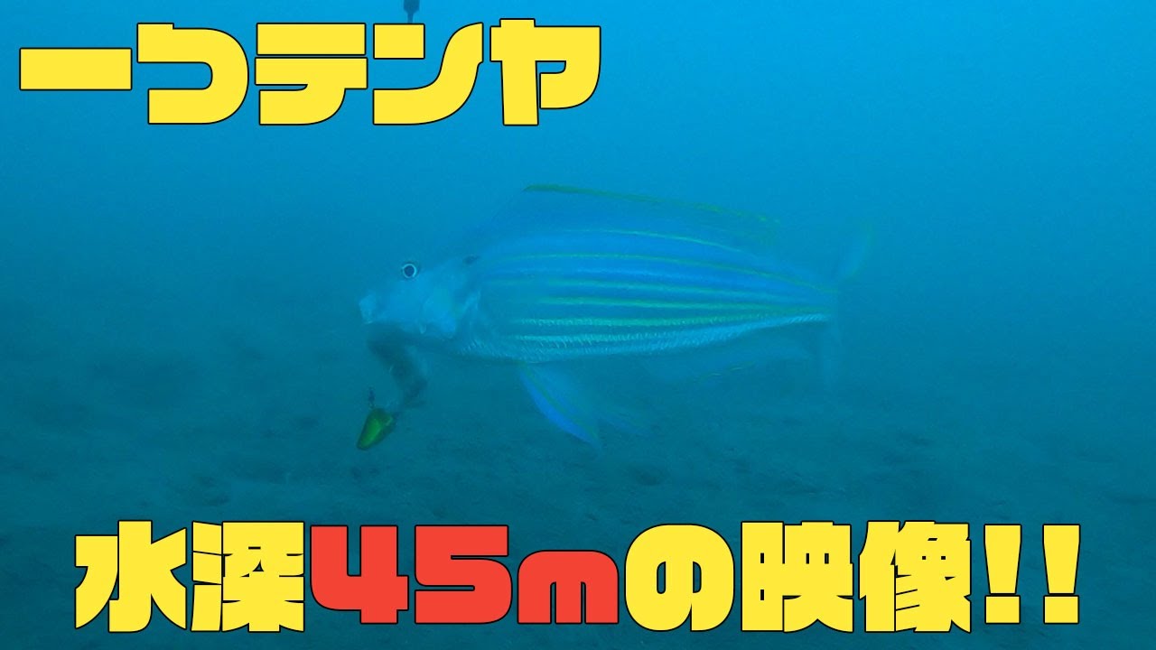 一つテンヤを海中撮影したらアワセが超重要なことが分かった！
