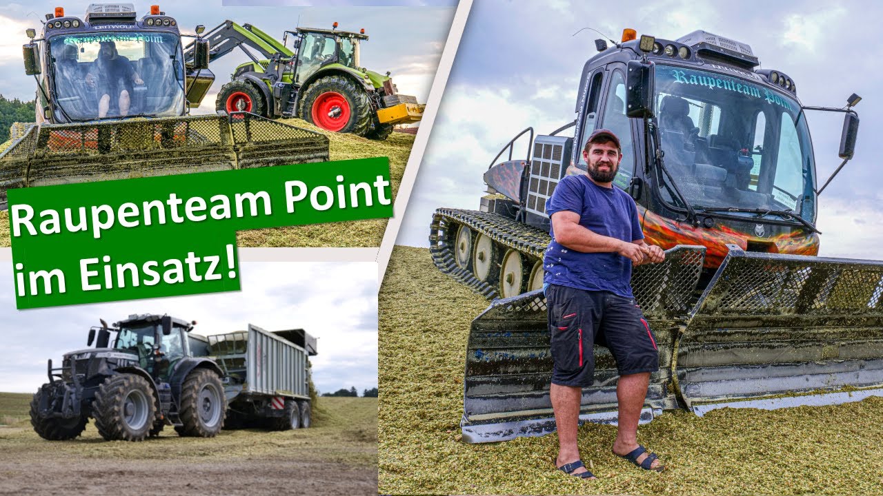 PRINOTH Leitwolf versetzt Maisberge!! | Raupenteam Point im Einsatz | Maisernte 2022 | Consti Clips