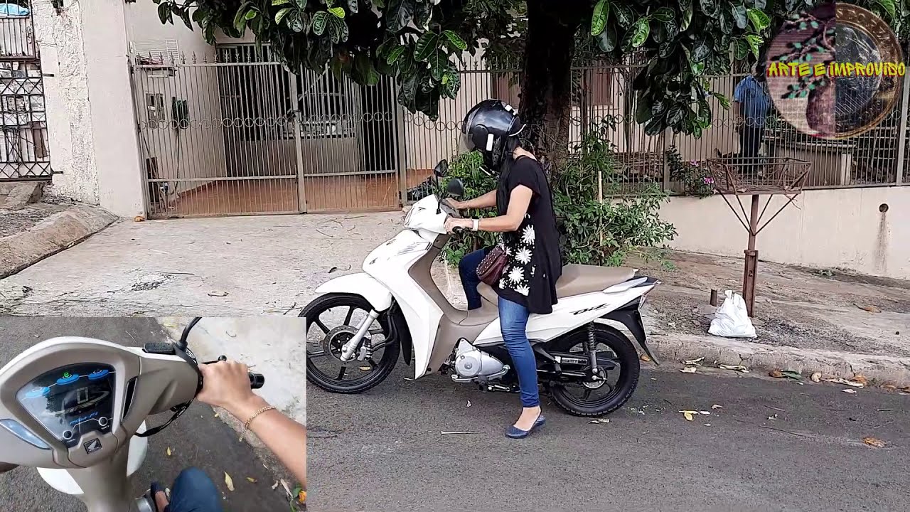 HONDA BIZ em ladeira como fazer certinho para perder o medo