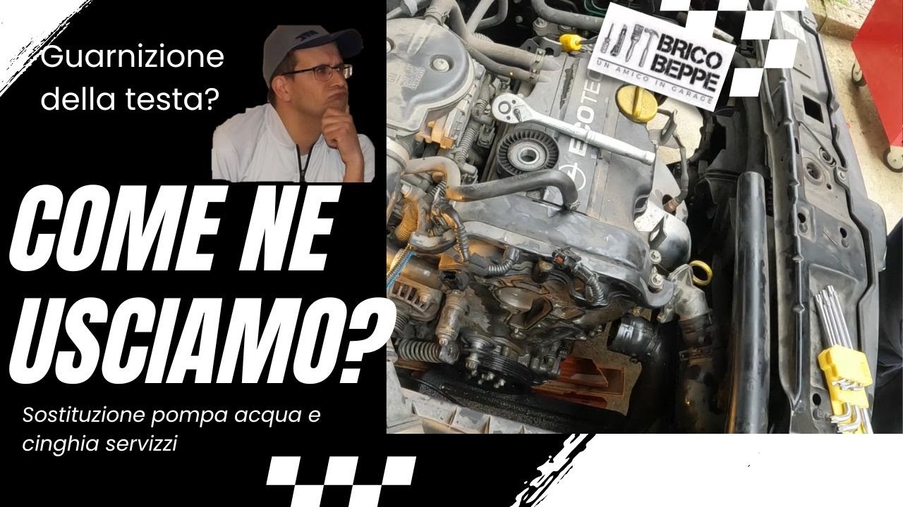 Cambio pompa acqua e cinghia servizi Opel Corsa
