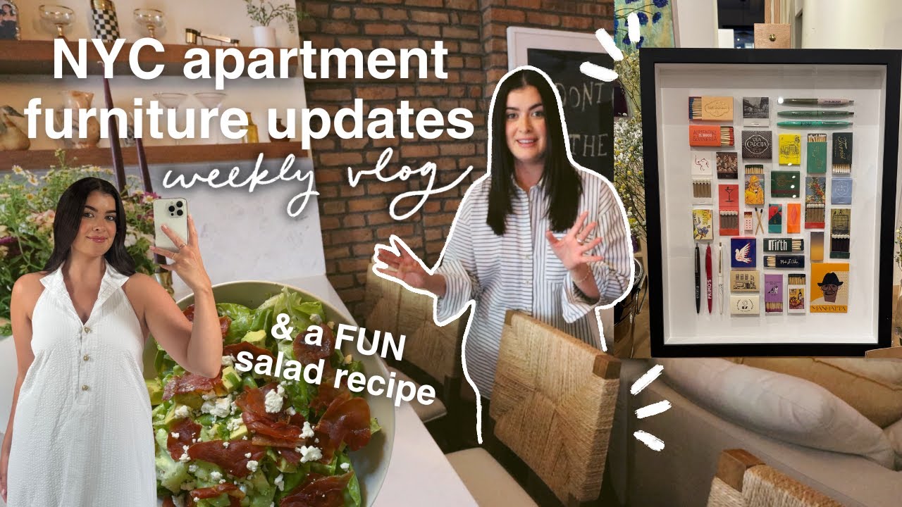 VLOG: new stools, matchbook art, a FUN salad recipe & more