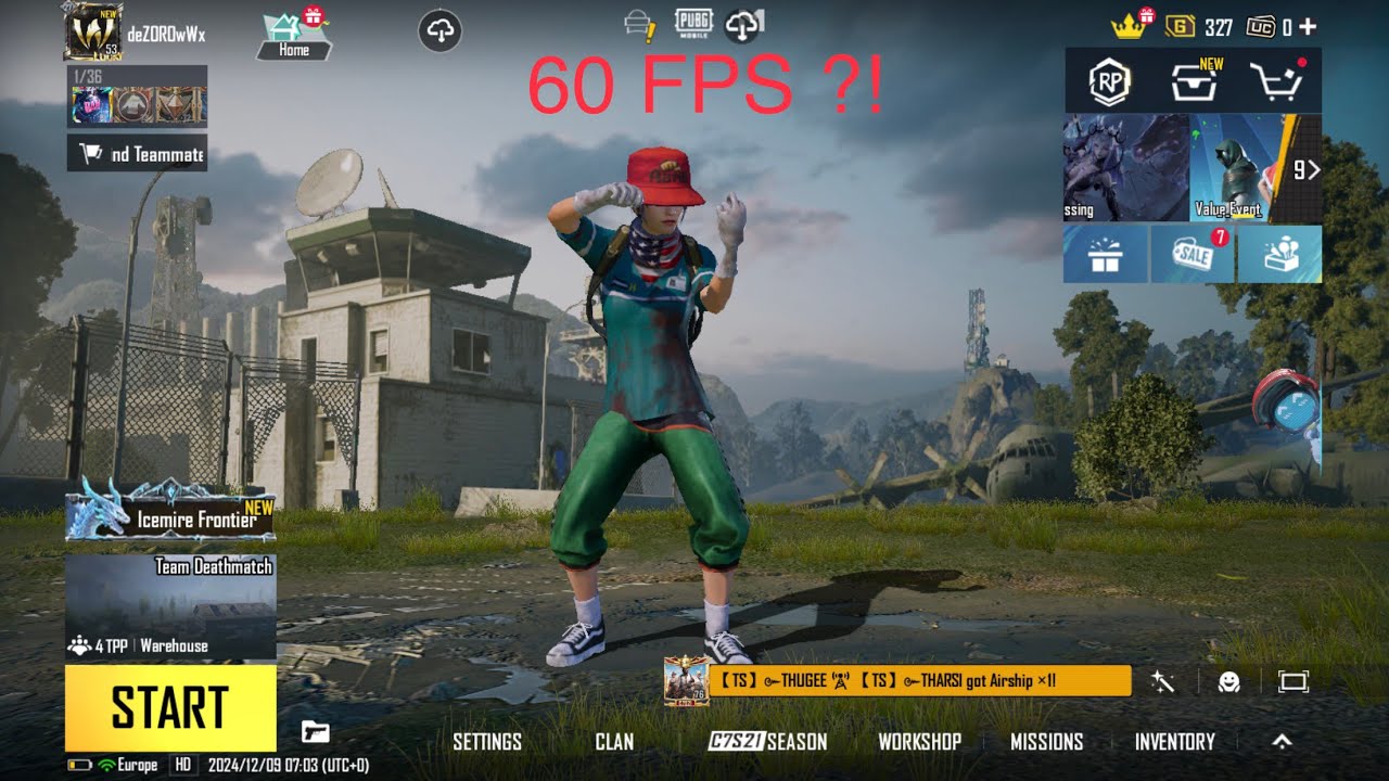 Iphone 7 plus  pubg test new update 3.5