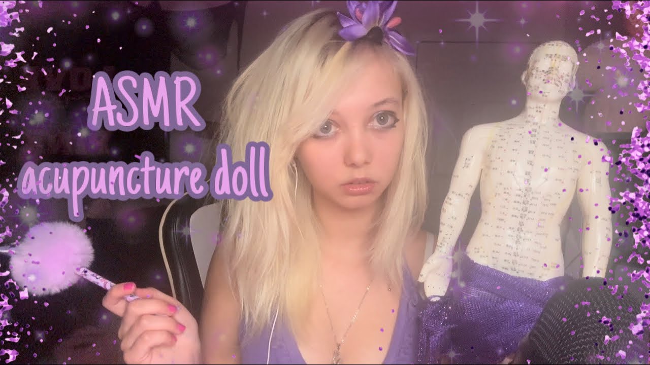 ASMR acupuncture doll pt.2 💜￼