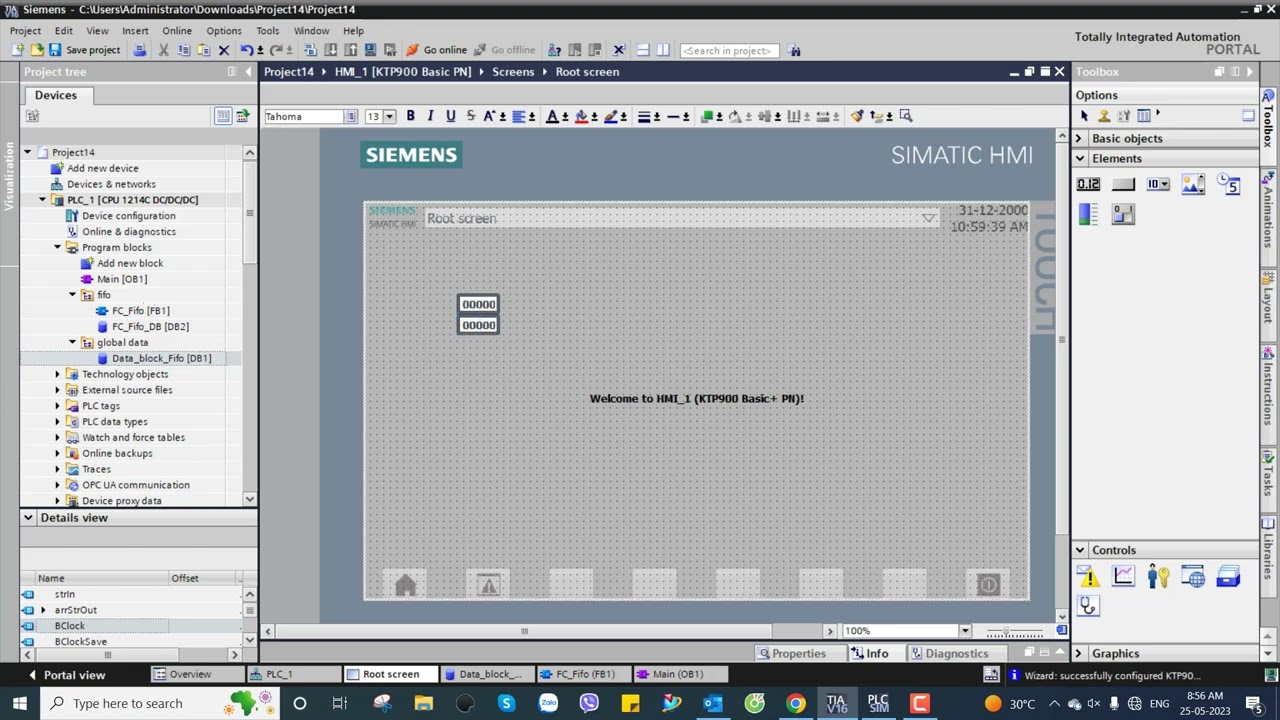 Fifo Siemens S71200 Tia Portal V16