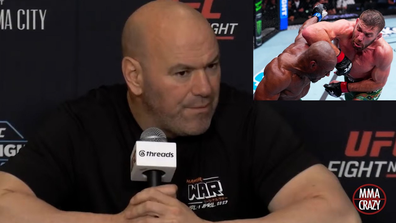 Dana White reacts to Dricus Du Plessis BEATING Kamaru Usman at UFC Oklahoma