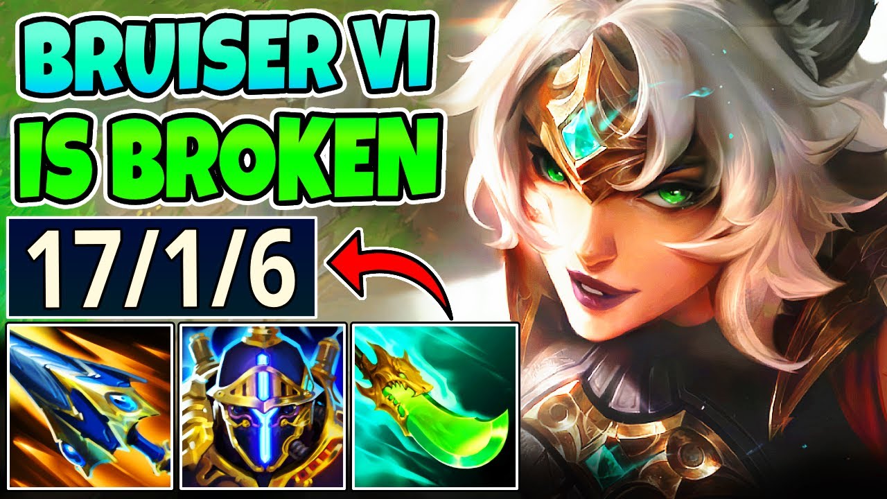 BRUISER VI MID DESTROYS ENEMIES - PRIMAL AMBUSH VI (THIS IS BROKEN) - League of Legends