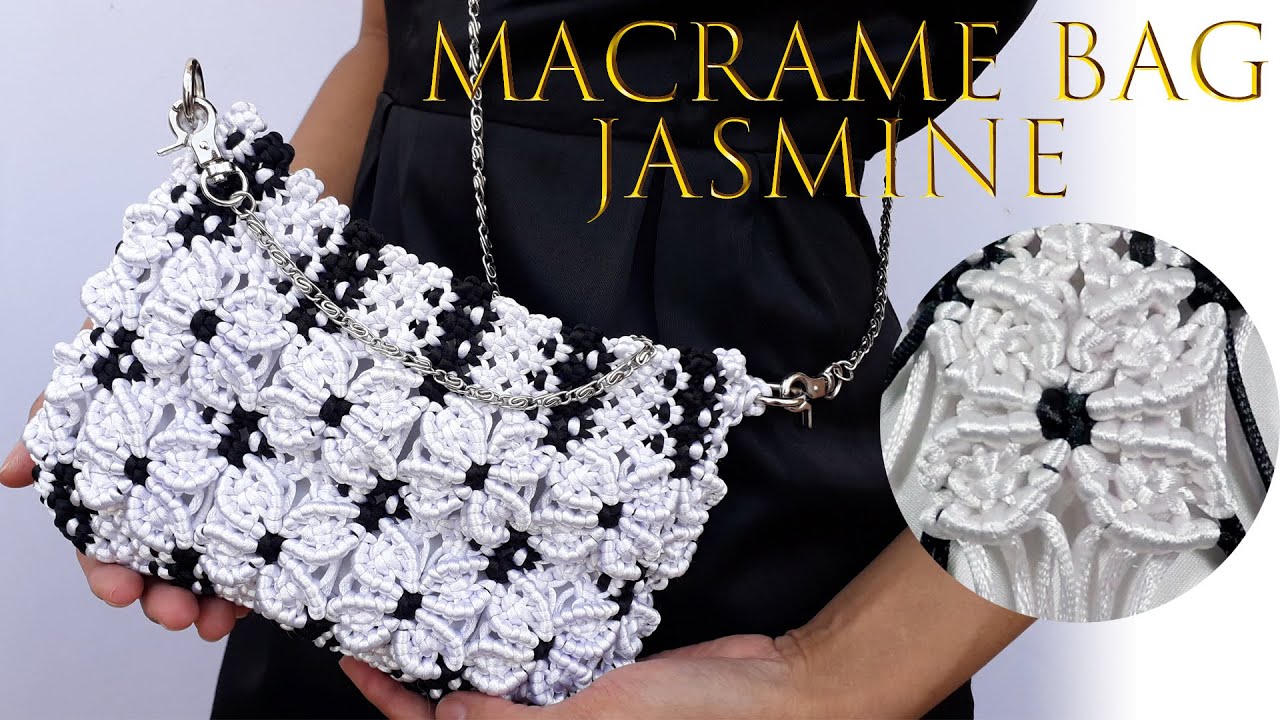 Jasmine Macrame Bag - Tas Tali Macrame Melati #FashionBag #MacrameBag #TasSatin