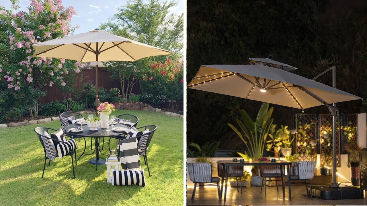22 Sombrillas para el patio trasero que no creerás que son hechos en casa