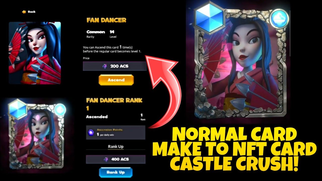 How to make Normal Card To NFTs Card in Mobile || Castle Crush NFT Game!