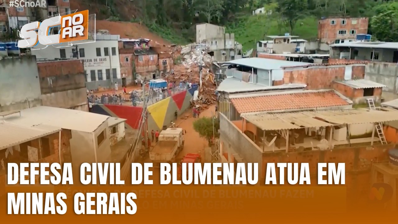 Profissionais de SC reforçam apoio após temporais em MG